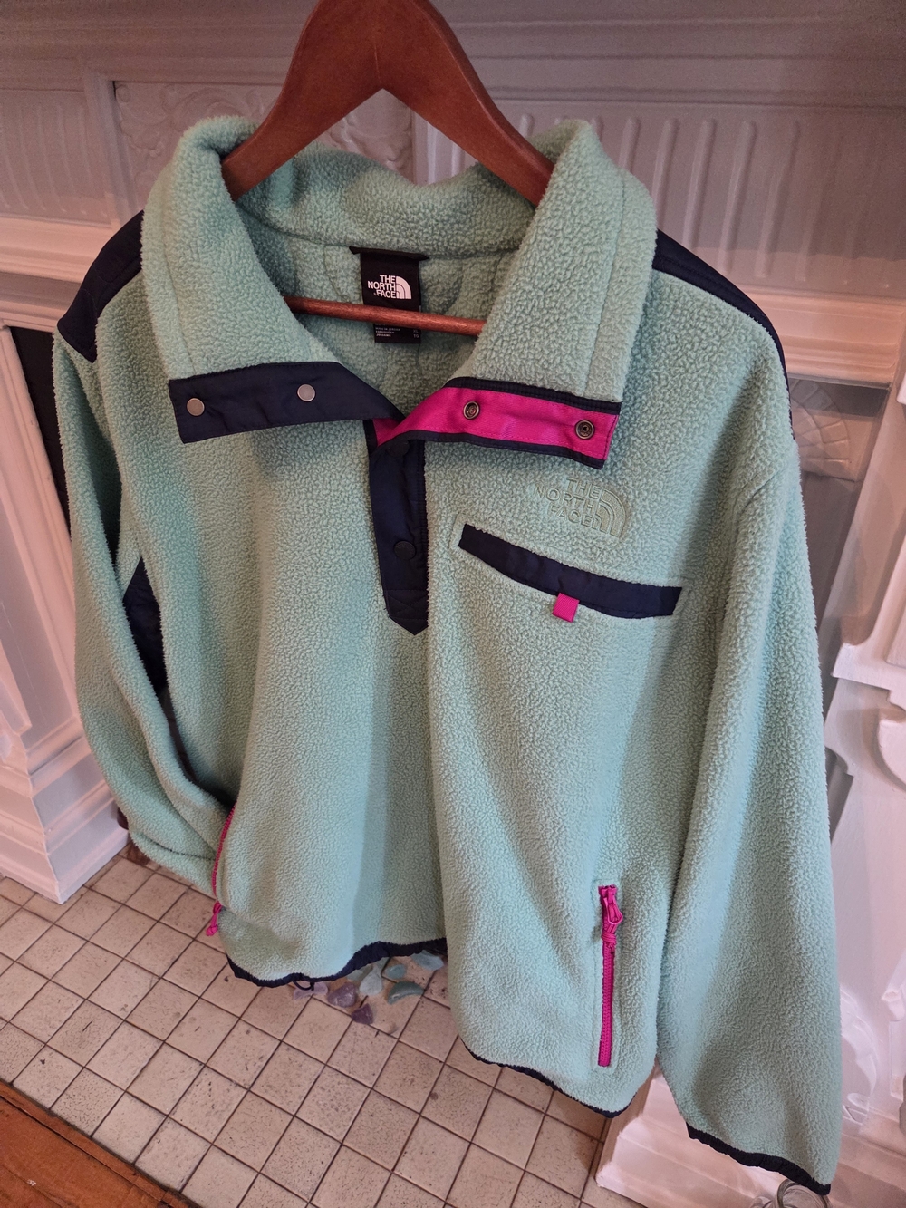 The North Face Royal Arch 1/4 Snap fleece pullover - XL Wasabi Green Men's